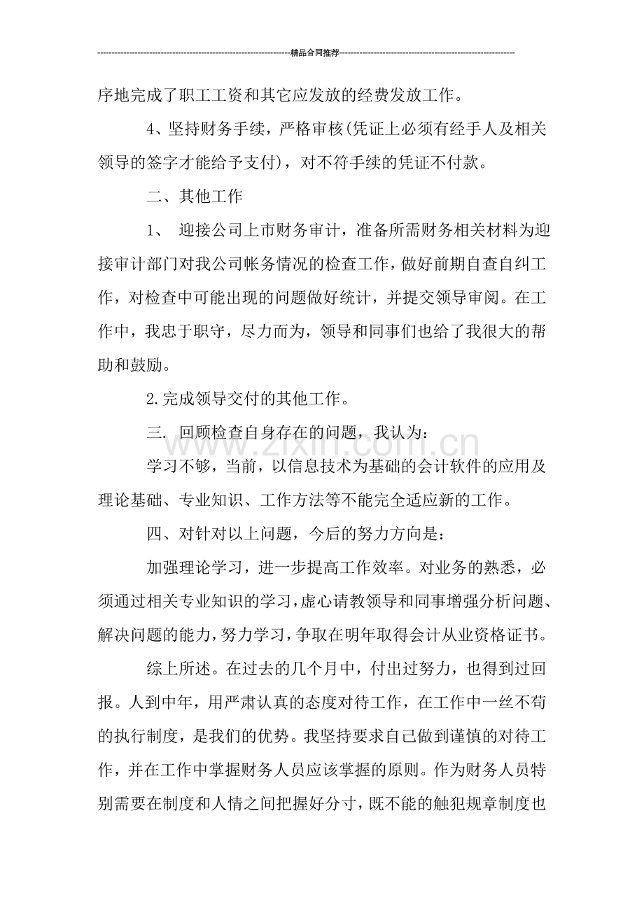 财务出纳个人总结与计划-工作总结.doc_第2页