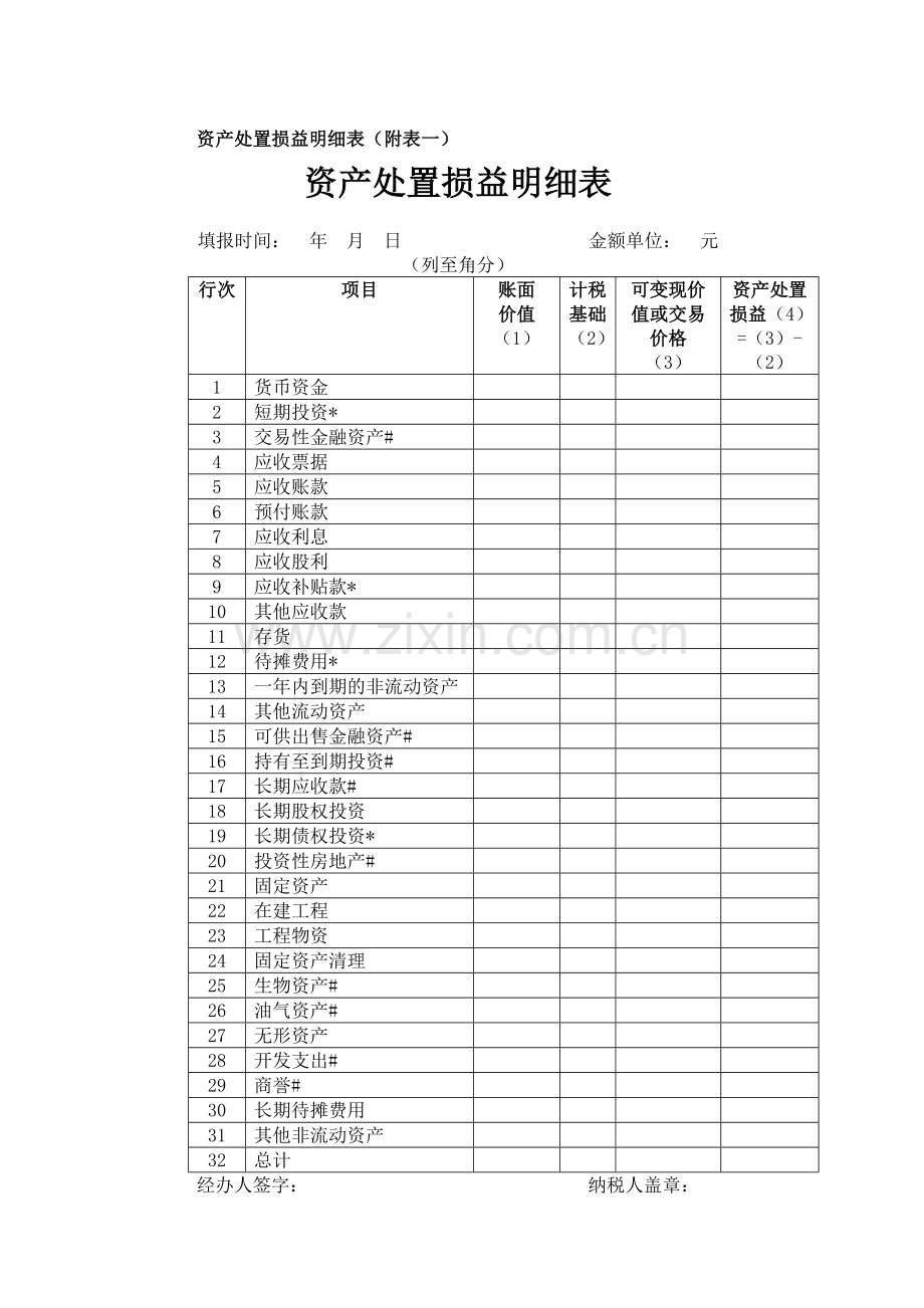 中华人民共和国企业清算所得税申报表(全表).doc_第2页