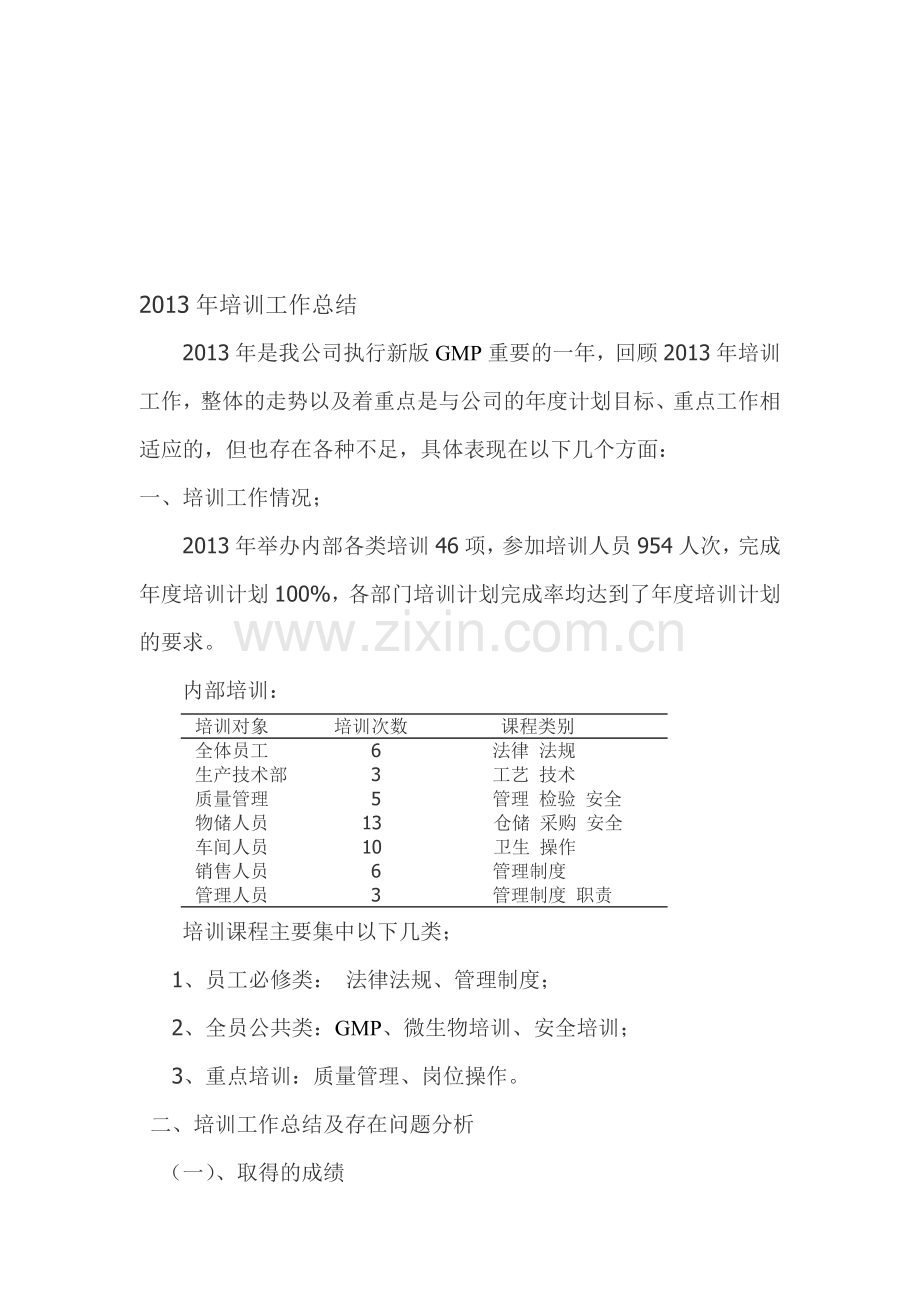 药厂培训工作总结.doc_第1页