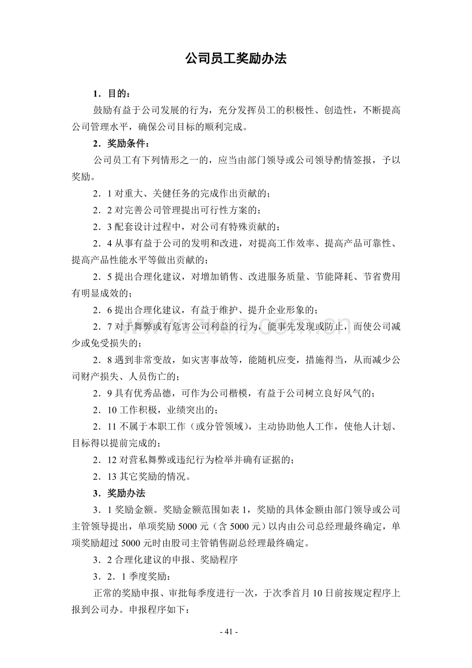 公司员工奖励办法(修订版).doc_第1页