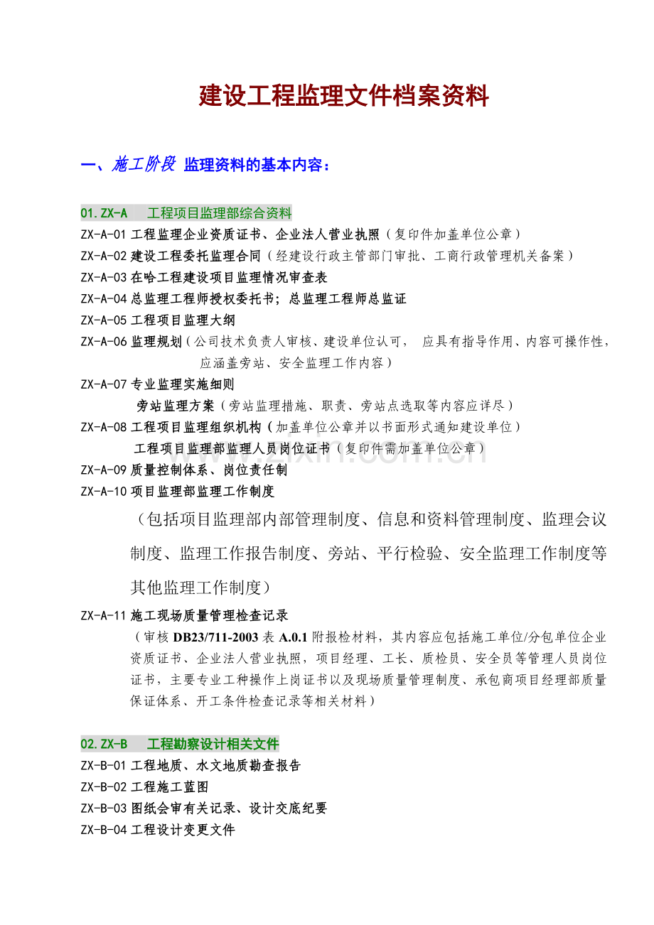 2016年新版工程监理内业资料归档及表格填写范例.doc_第2页