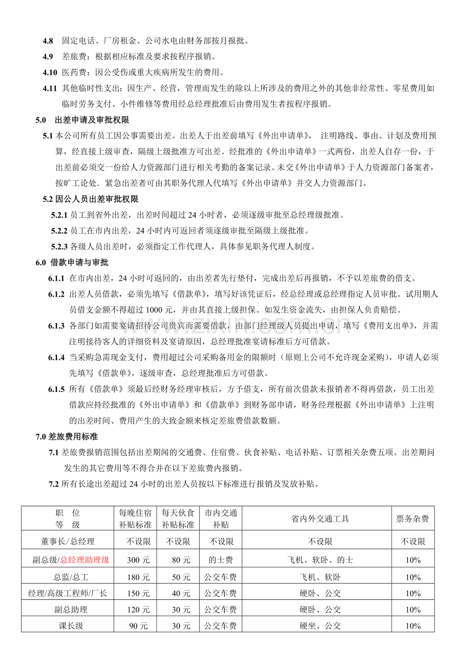 费用支出及出差报销管理制度.doc_第2页