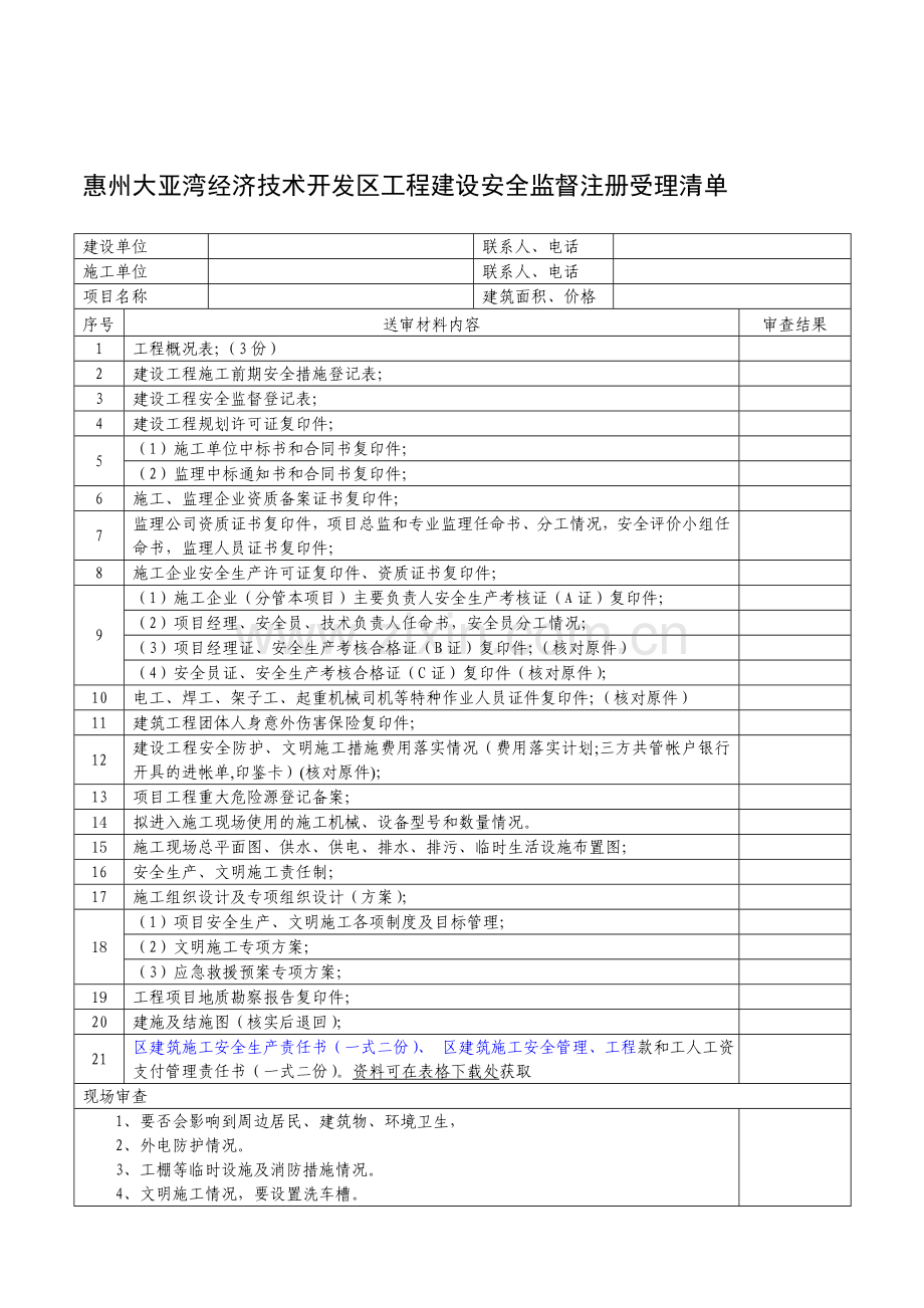 大亚湾安全监督受理清单..doc_第1页