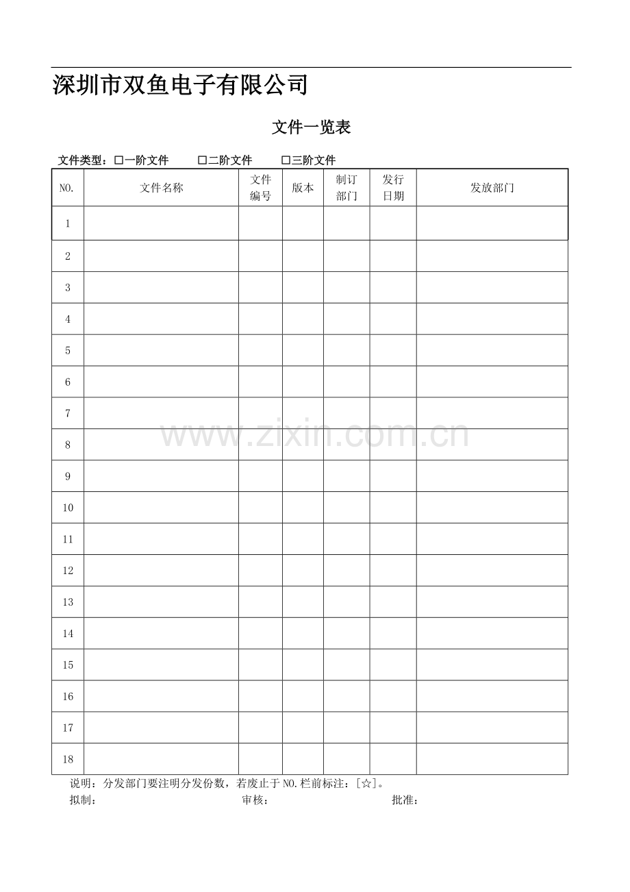 人力资源部表格(深圳市双鱼电子有限公司).doc_第1页