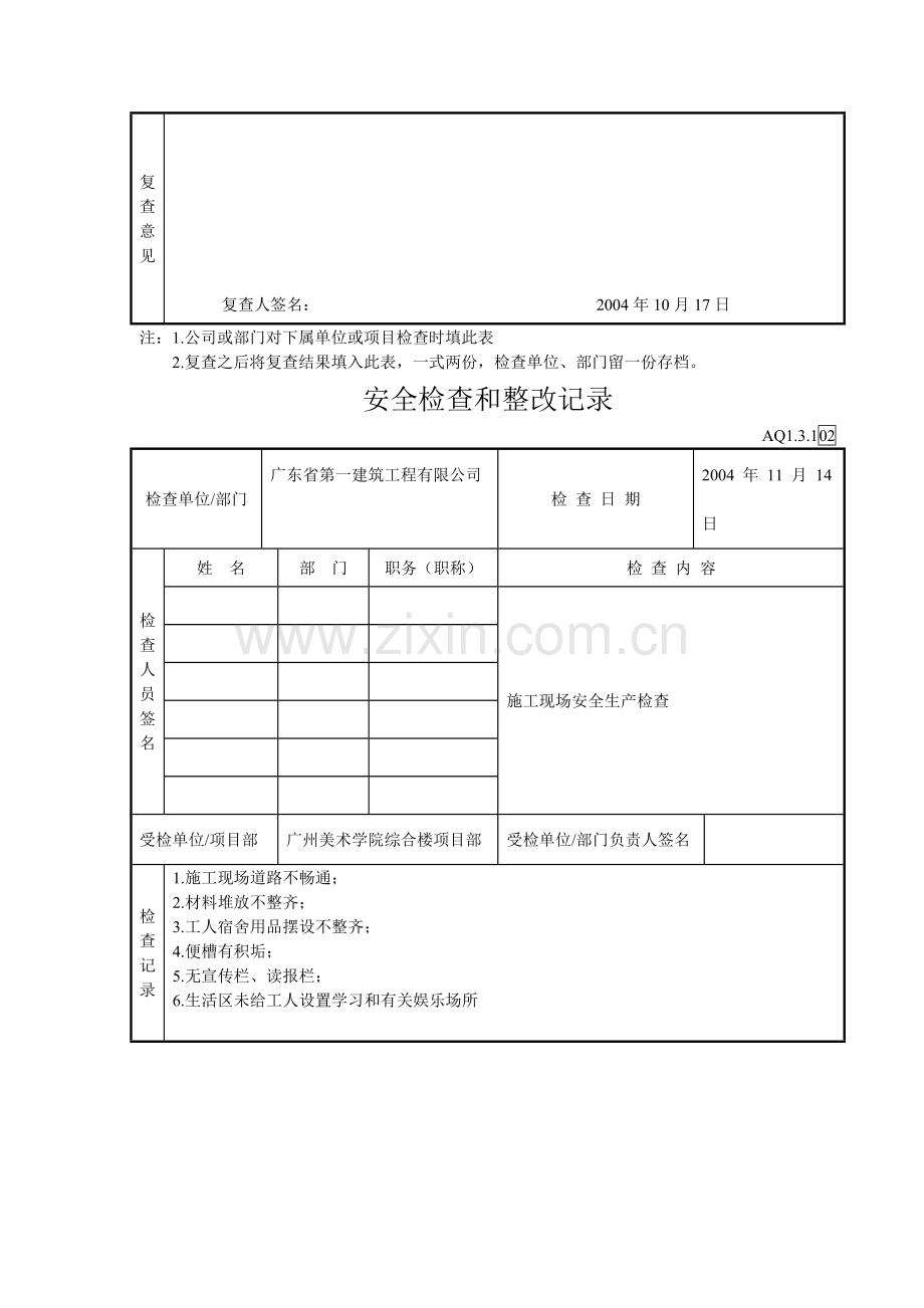 安全检查和整改记录..doc_第2页