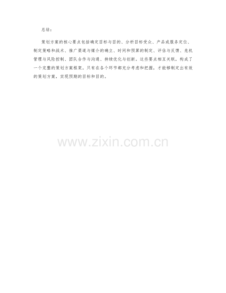 策划方案的核心要点总结.docx_第3页