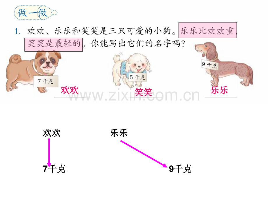 二年级数学下册课本练习二十一1.pptx_第1页