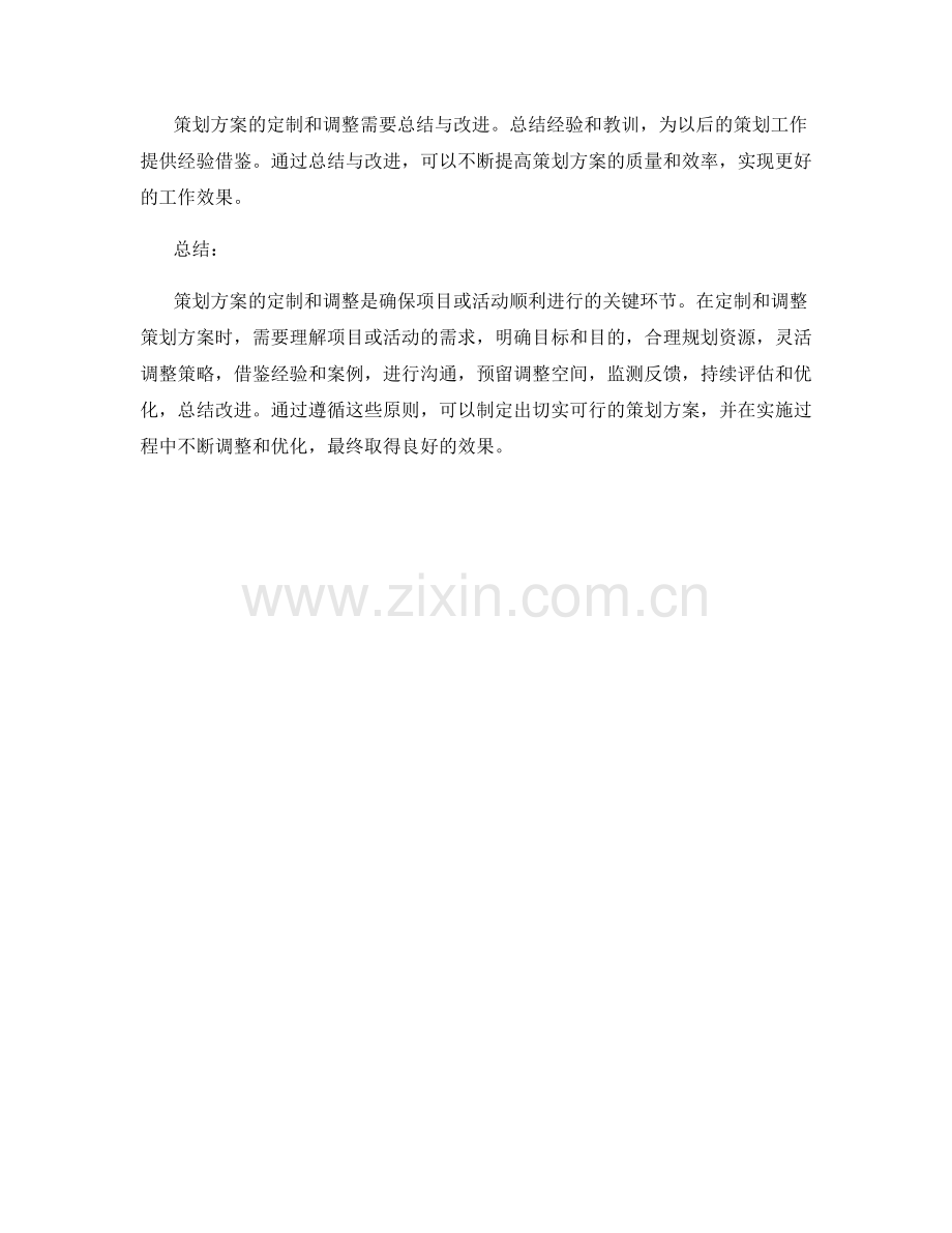 策划方案的定制与调整原则探讨.docx_第3页