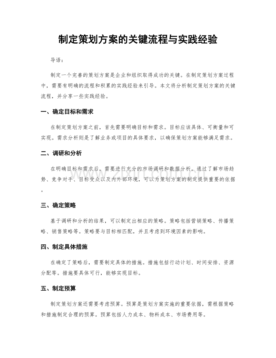 制定策划方案的关键流程与实践经验.docx_第1页