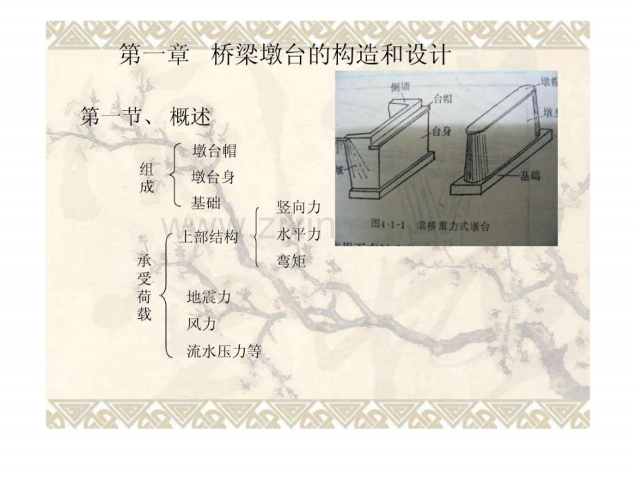 第一章-桥梁墩台的构造和设计图文.pptx_第1页