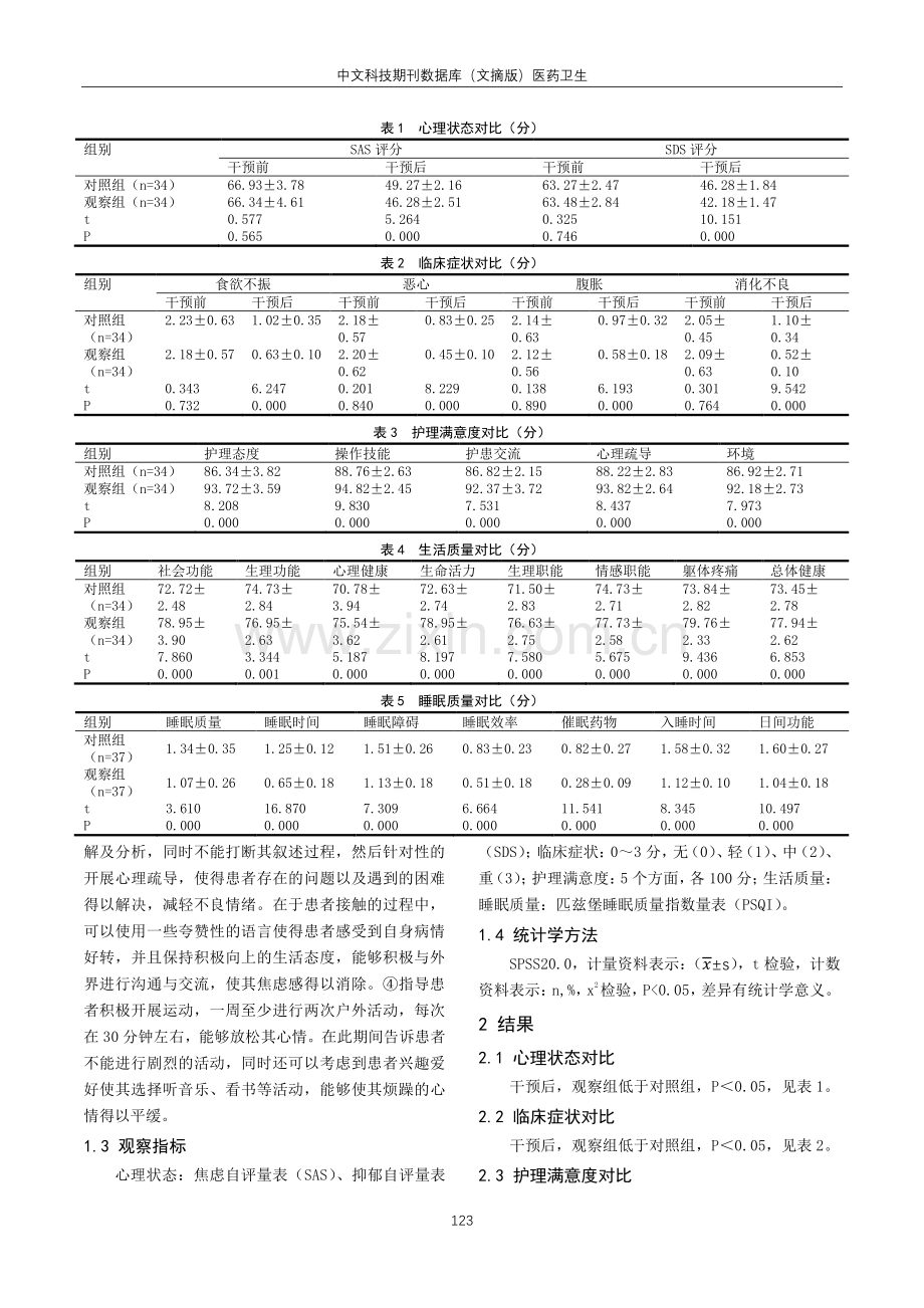 关于心理护理干预在老年慢性胃炎护理中的临床应用效果观察及护理满意度分析.pdf_第2页