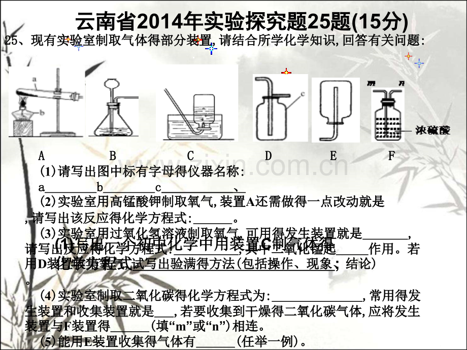 九年级化学专题复习常见气体的制取课件演示.pptx_第2页