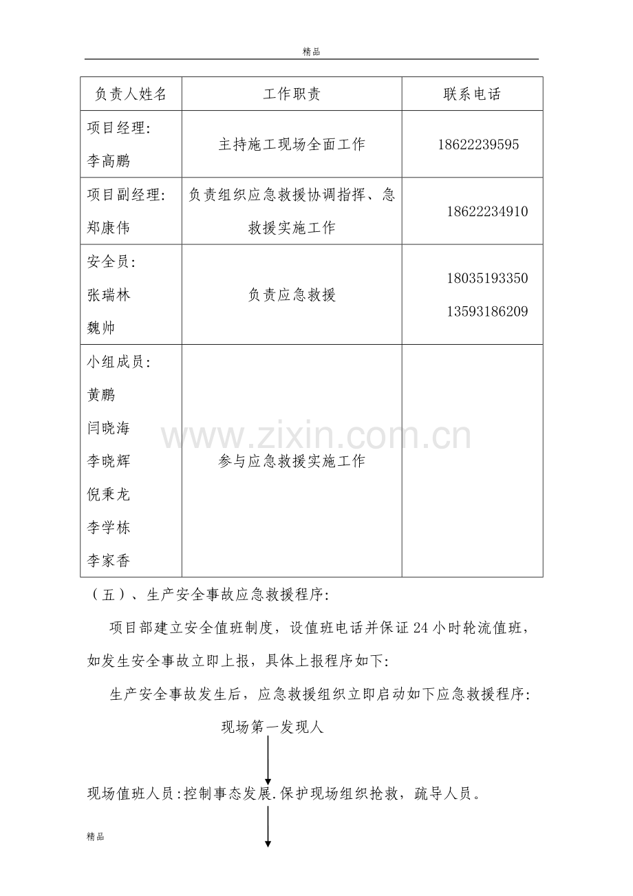 医院施工现场应急预案救援预设方案.doc_第2页