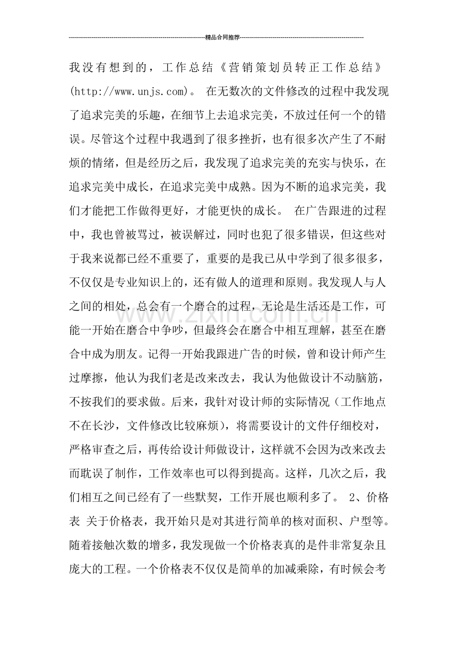 营销策划员转正工作总结范文0.doc_第2页