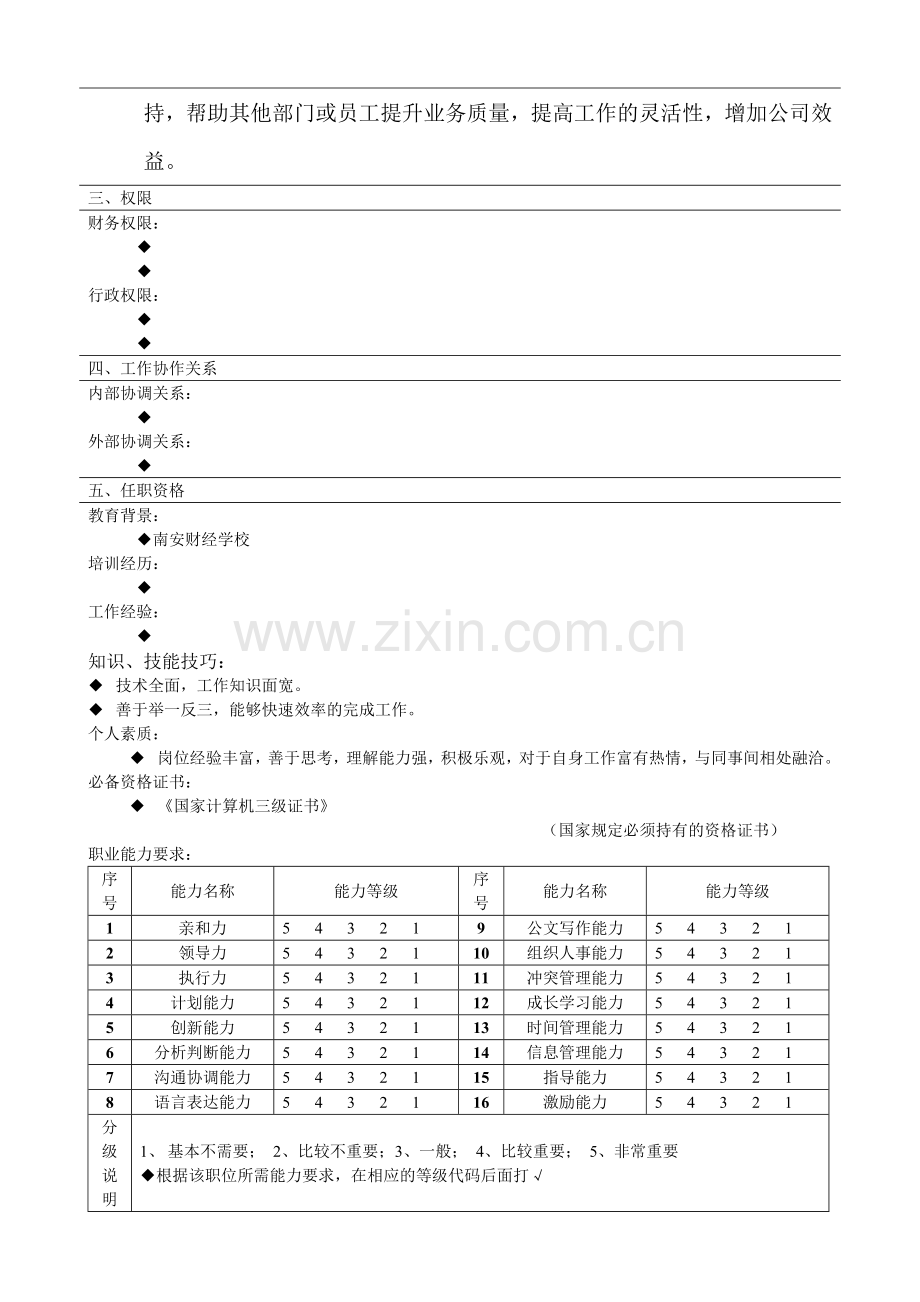 岗位职责说明书-网络管理员.doc_第3页