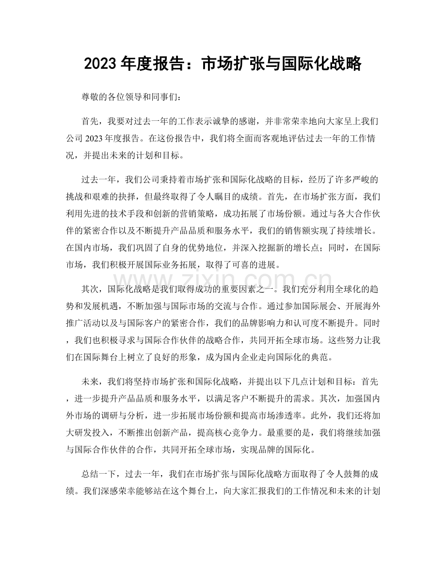 2023年度报告：市场扩张与国际化战略.docx_第1页