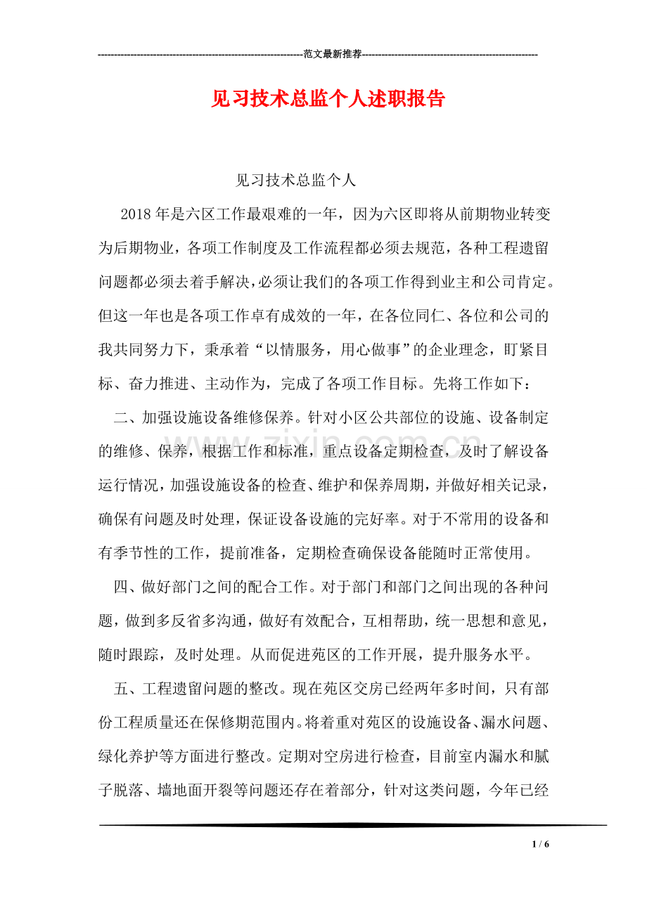 见习技术总监个人述职报告.doc_第1页