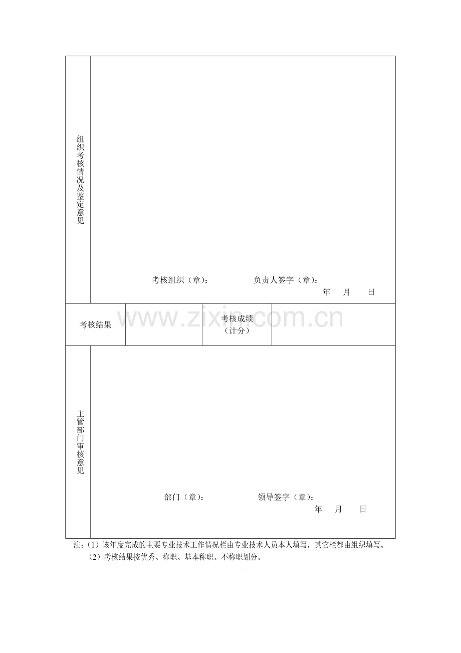 专业技术人员年度考核登记表.doc_第2页