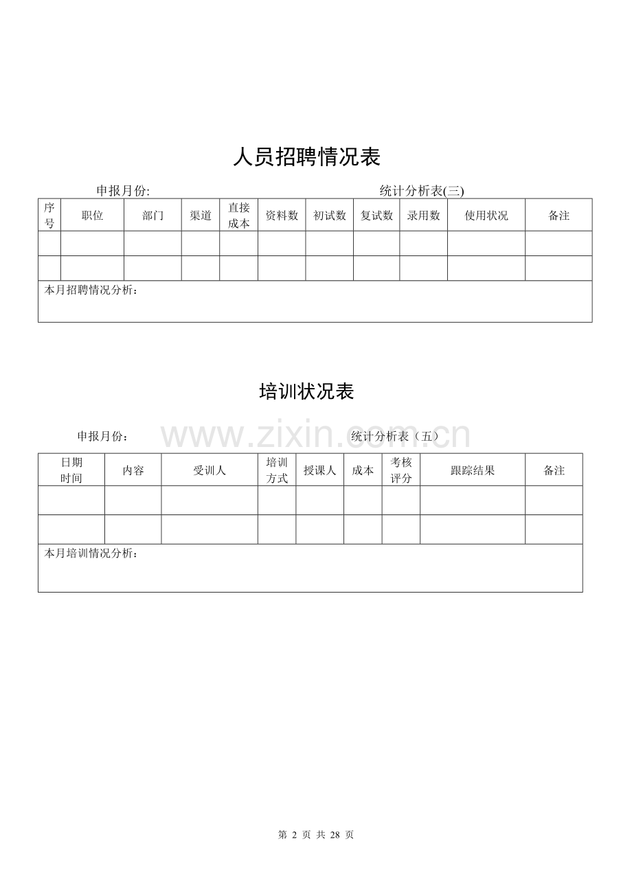 人事管理各项表格.doc_第2页