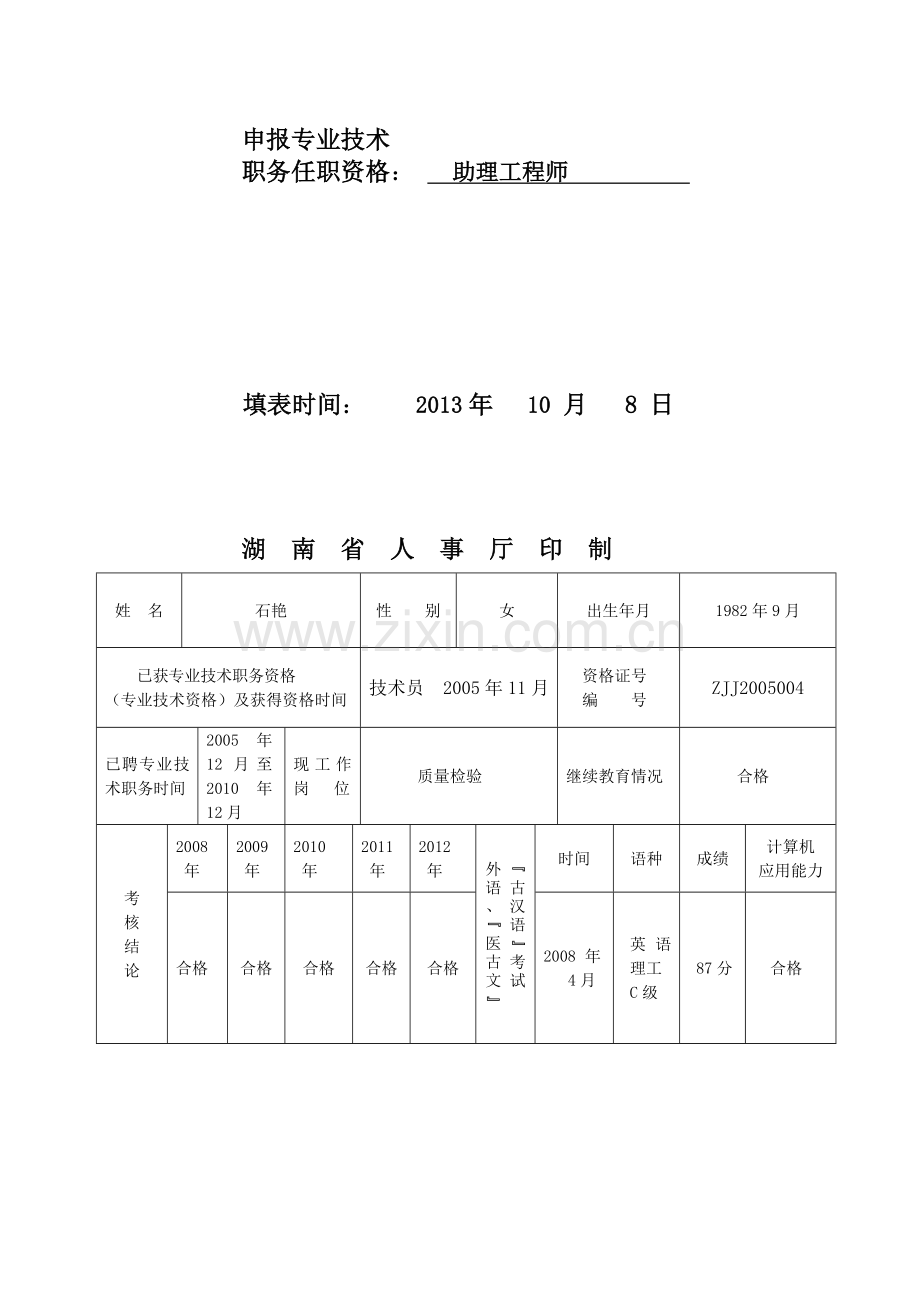 参评人员资格审查意见表(完).doc_第2页