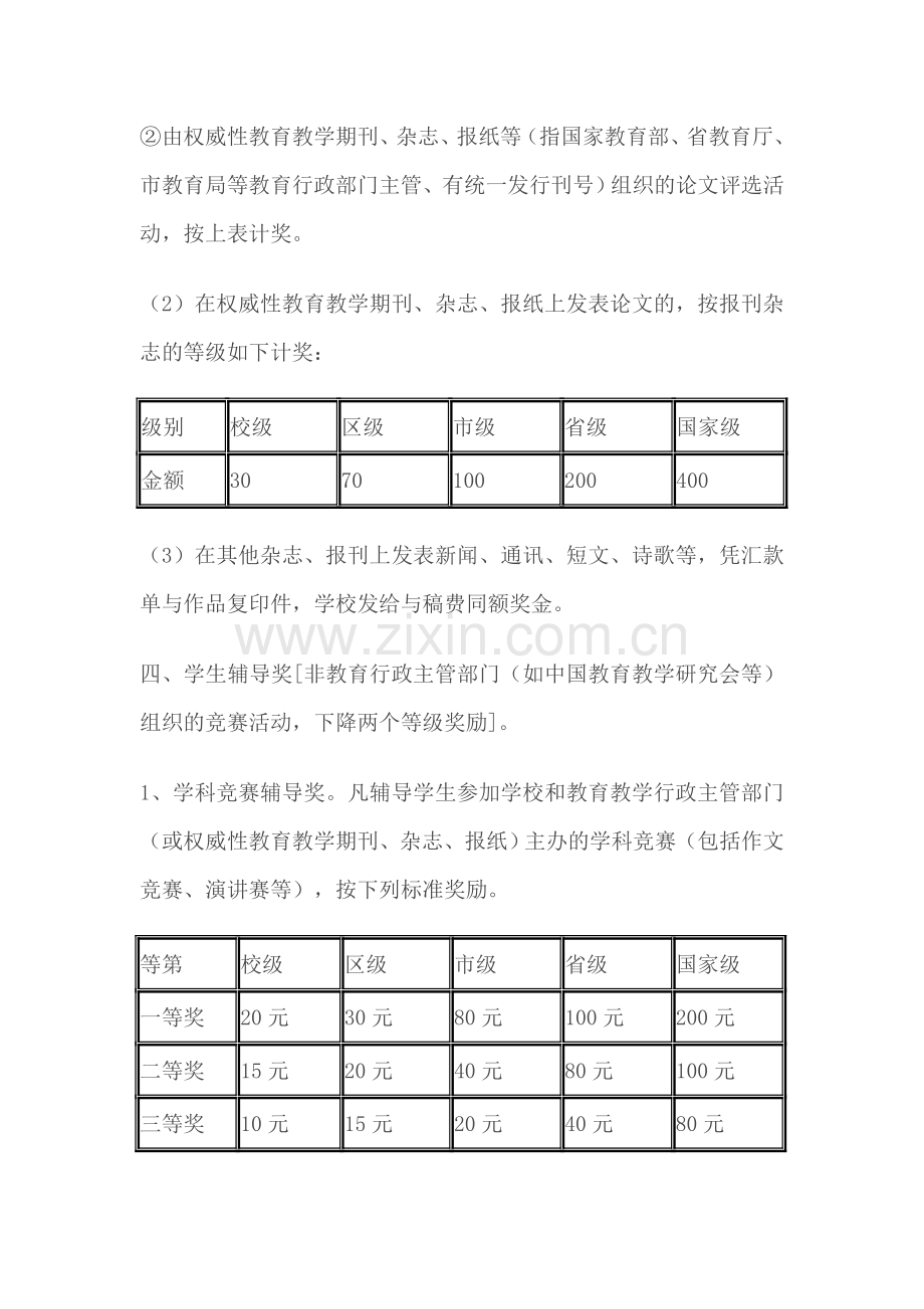 严家渠小学教育教学教研奖励制度.doc_第3页