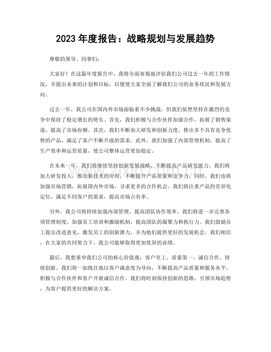 2023年度报告：战略规划与发展趋势.docx_第1页