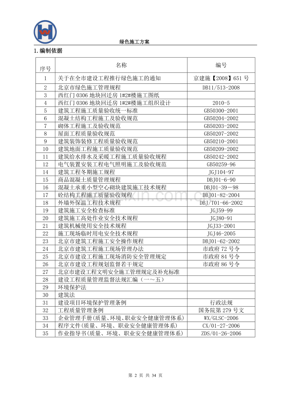 (正确版)绿色施工方案.doc_第2页