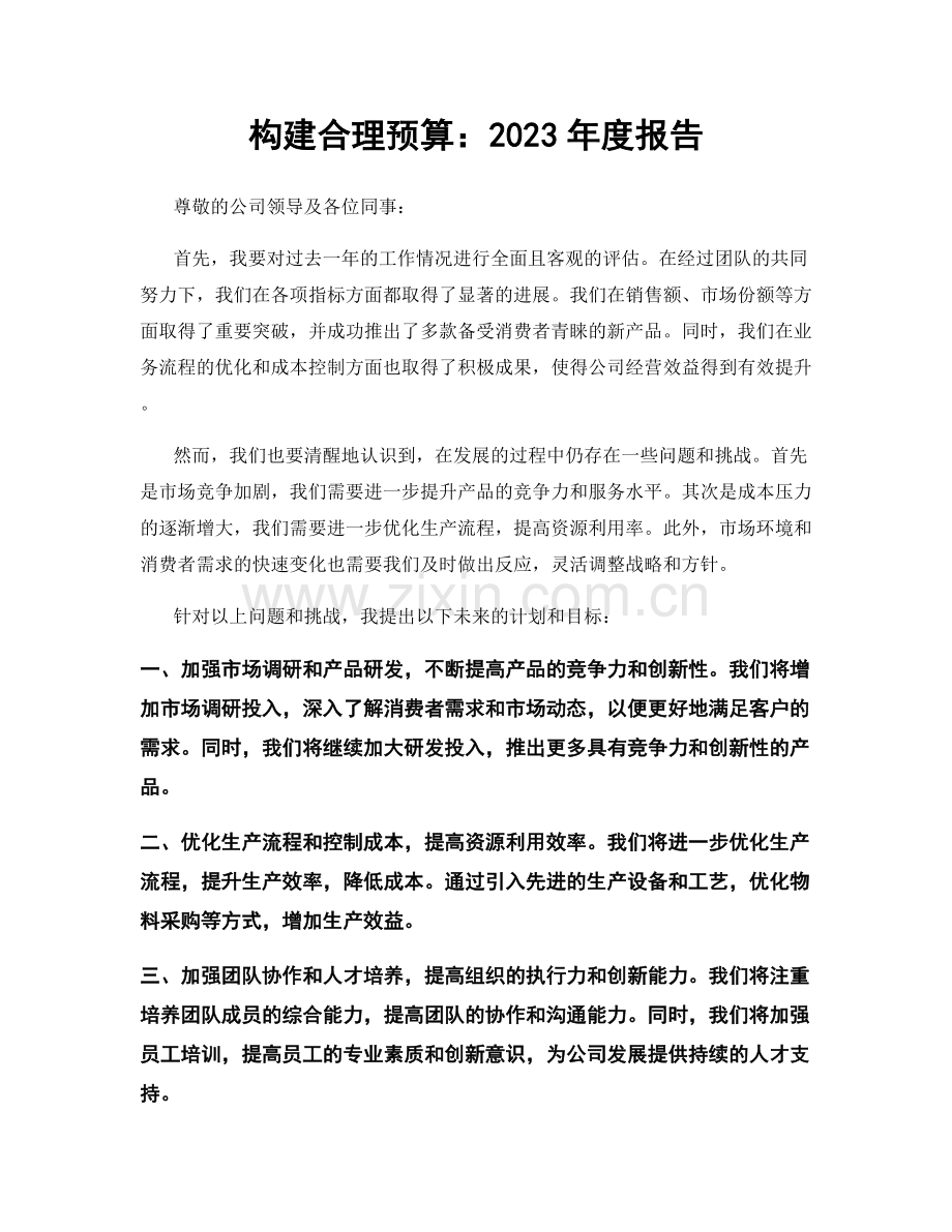 构建合理预算：2023年度报告.docx_第1页