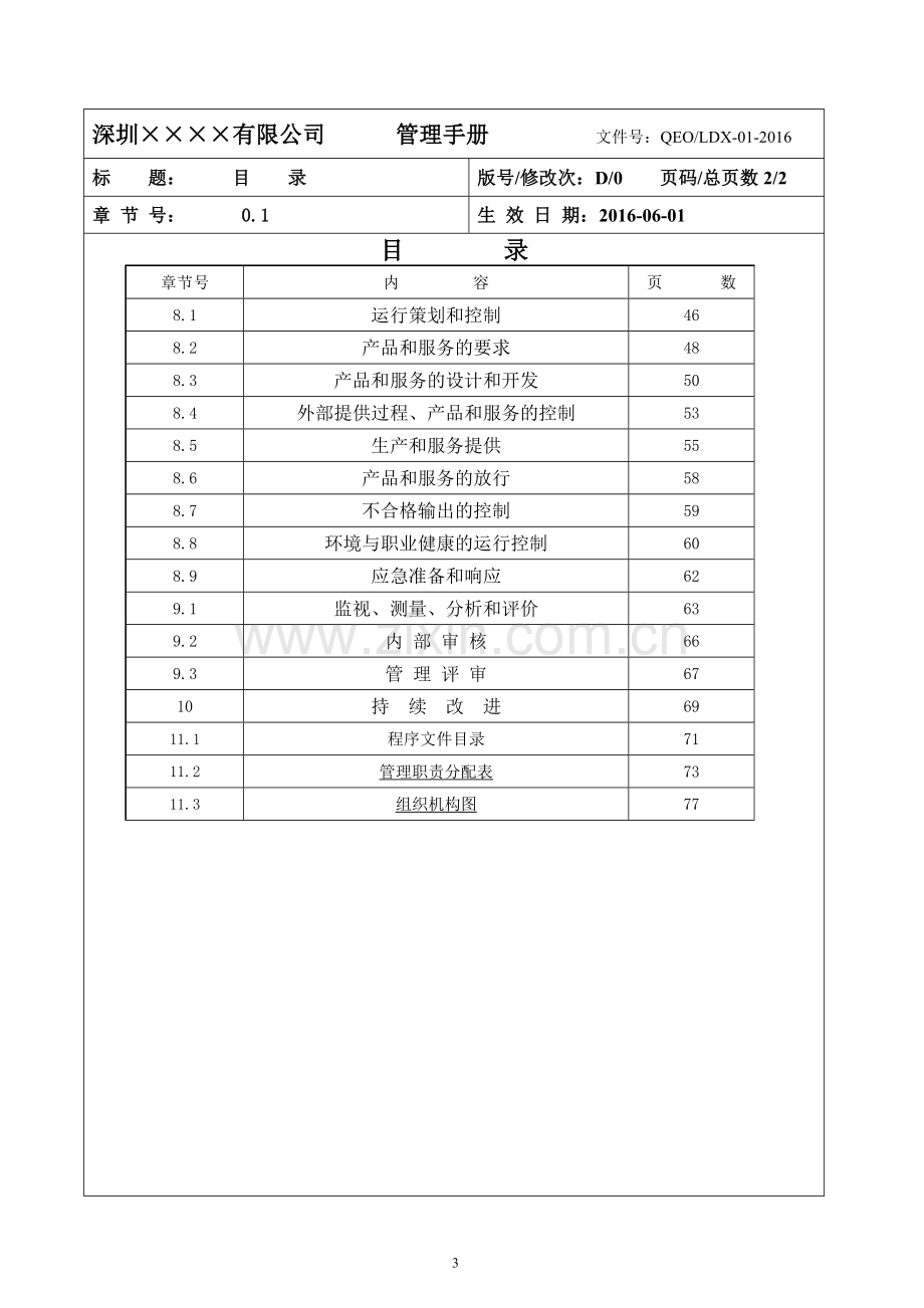 2015版质量环境安全三合一管理手册-通用版.doc_第3页