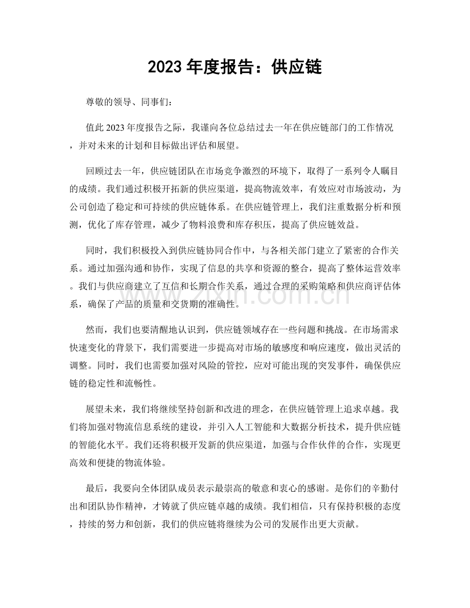 2023年度报告：供应链.docx_第1页