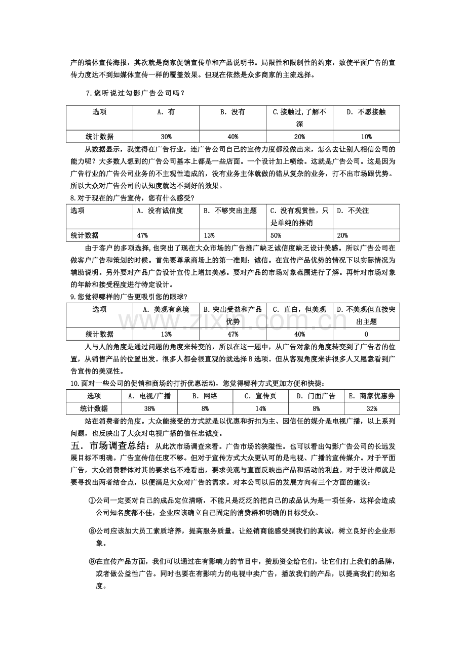 勾影广告公司市场调查报告(普通消费者篇).doc_第3页