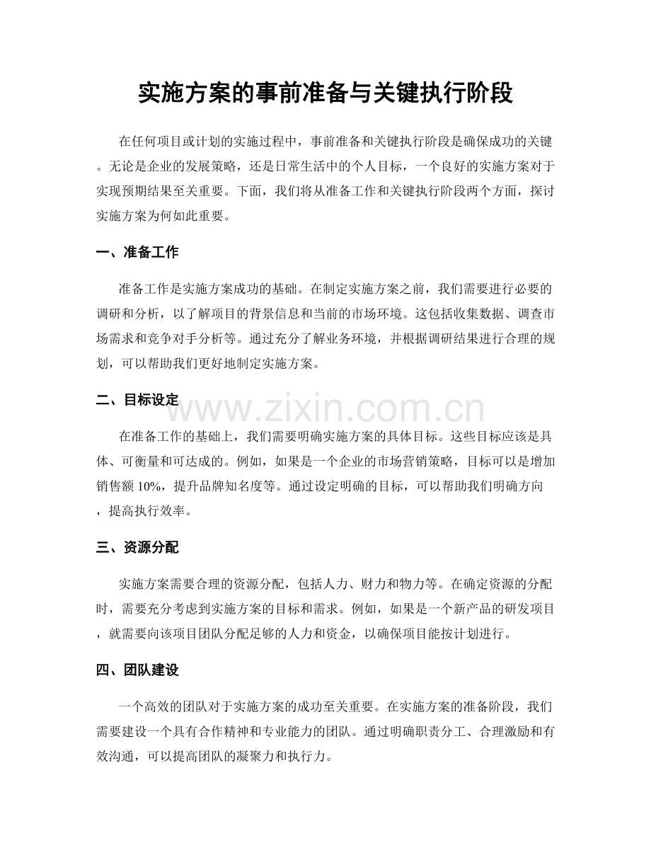 实施方案的事前准备与关键执行阶段.docx_第1页