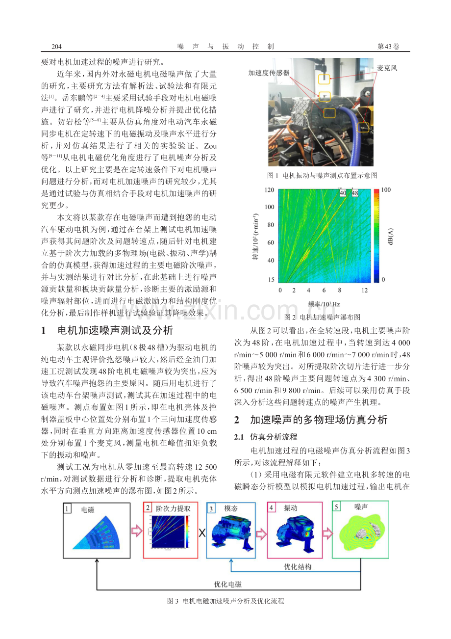 纯电动车驱动电机加速噪声分析及优化.pdf_第2页