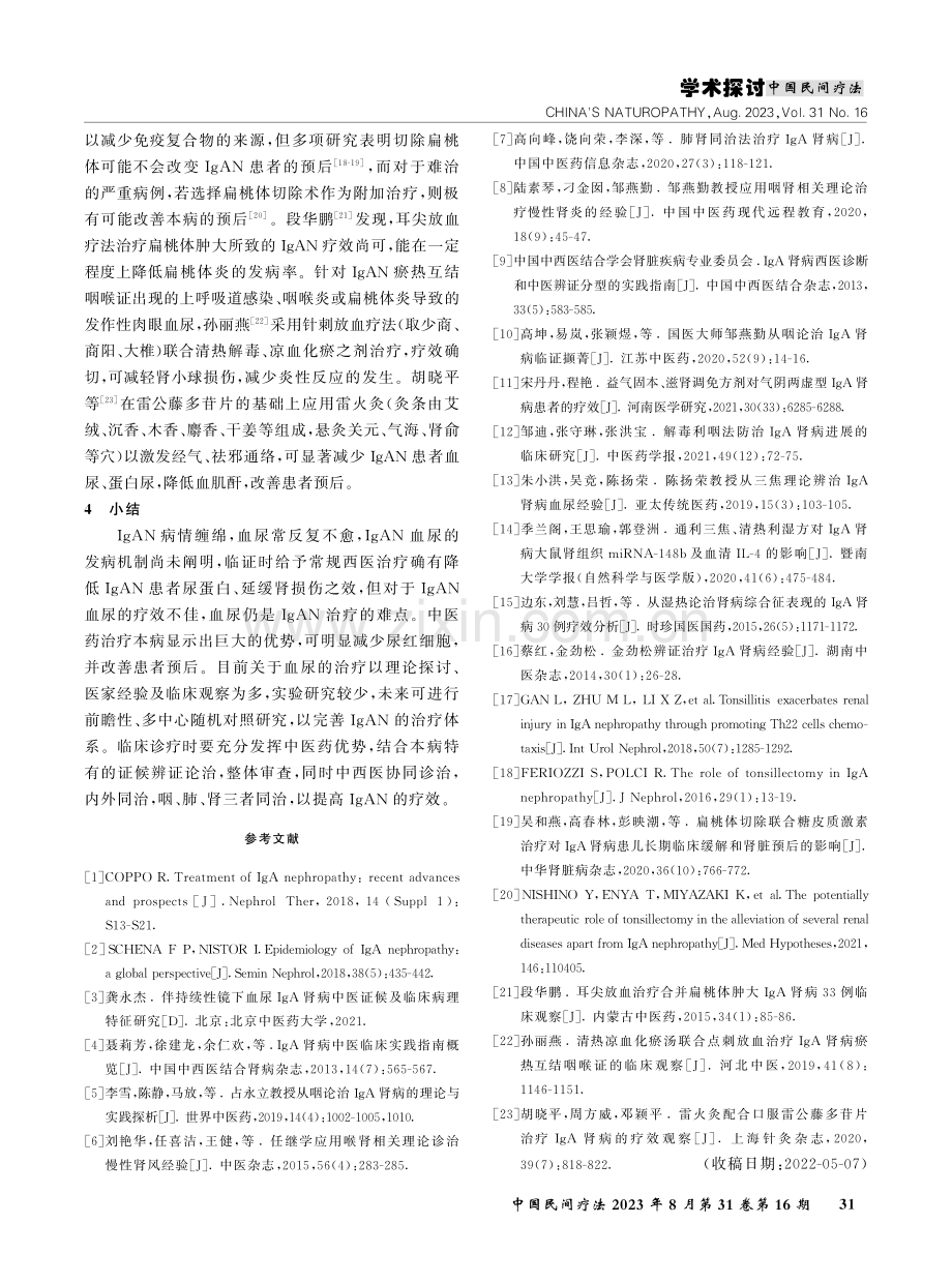 从咽-肺-肾辨析血尿为主的IgA肾病.pdf_第3页