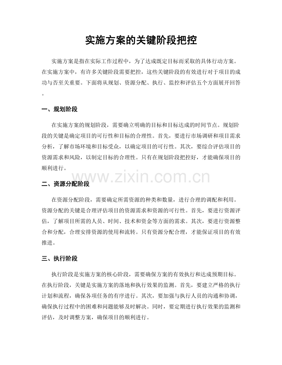 实施方案的关键阶段把控.docx_第1页