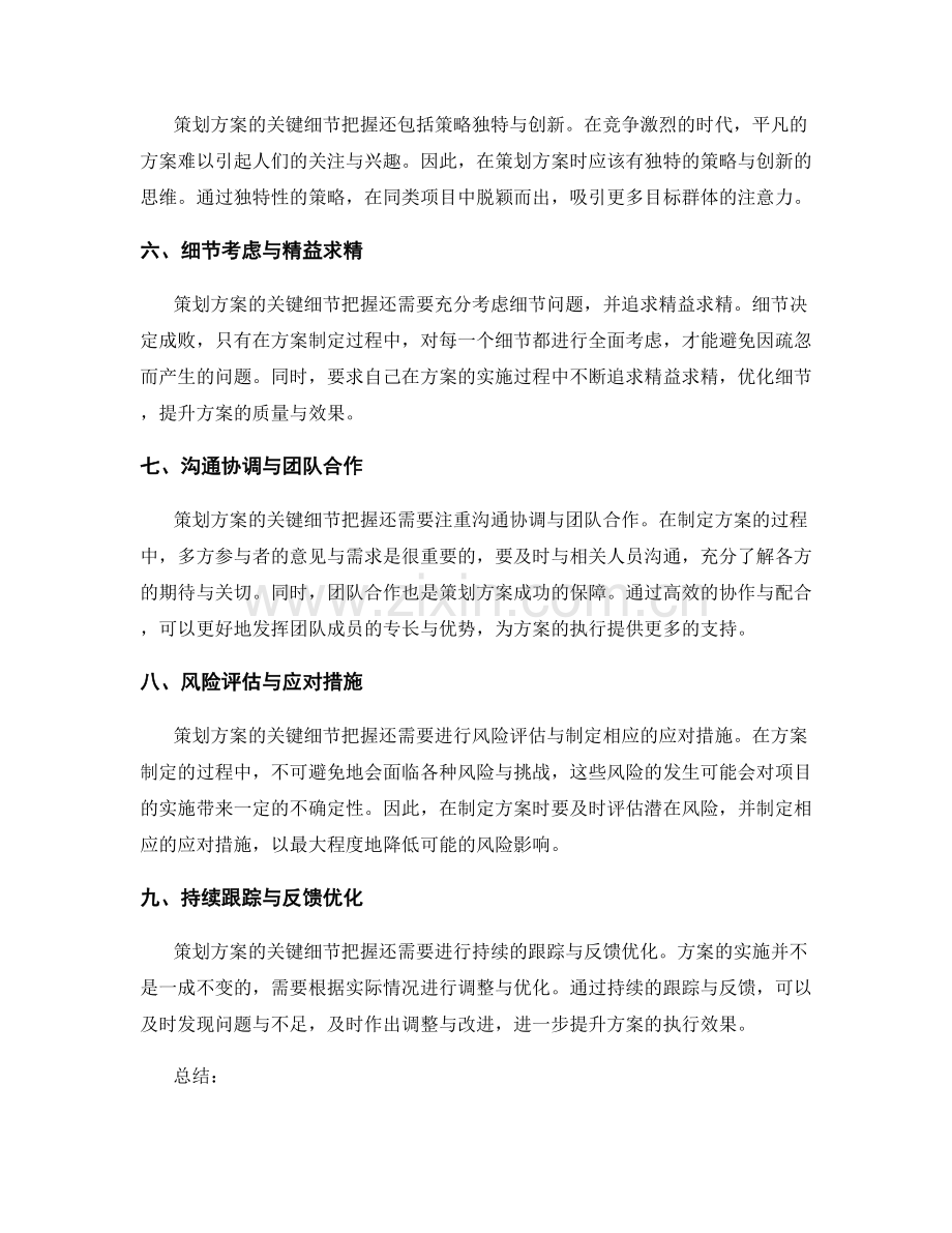 策划方案的关键细节把握.docx_第2页