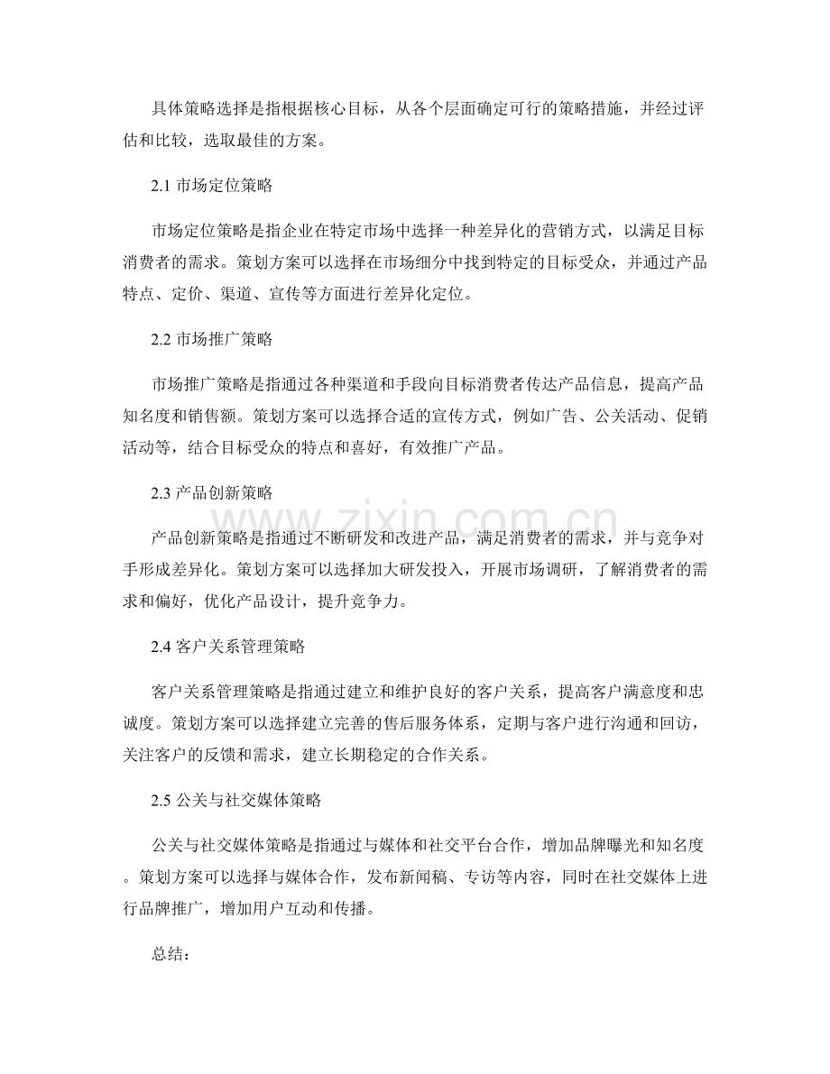 策划方案的核心目标和具体策略选择.docx_第2页