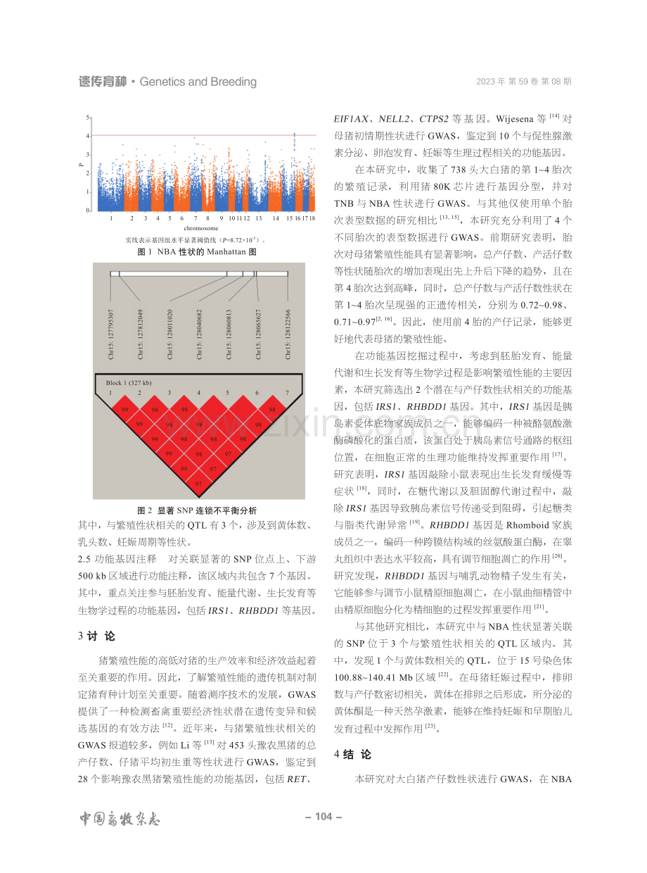 大白猪产仔数性状全基因组关联分析.pdf_第3页