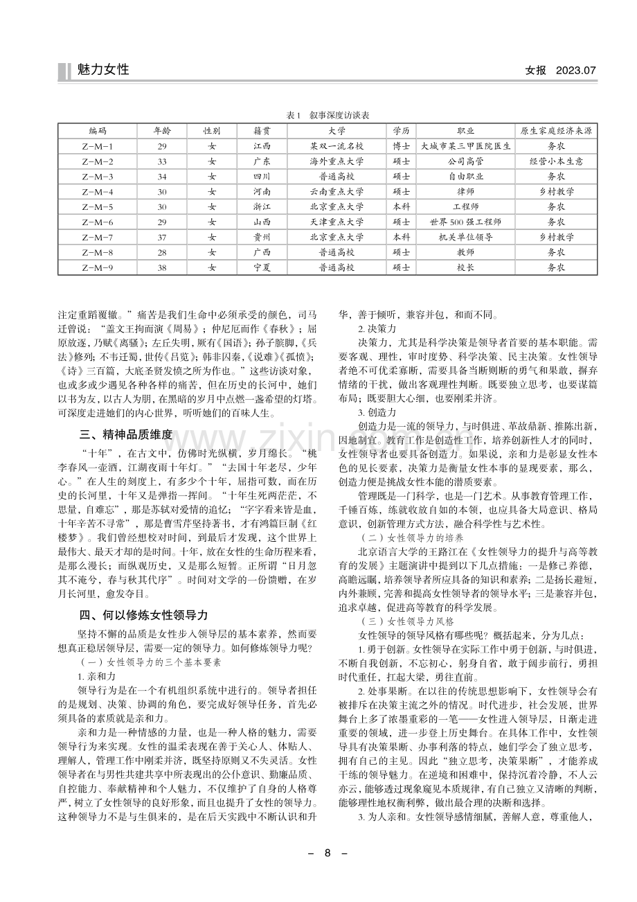 从农家走进精英阶层的女性——基于女性领导力视域研究.pdf_第2页