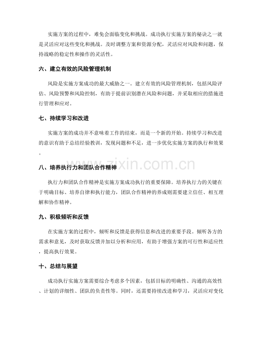 成功执行实施方案的秘诀和注意事项.docx_第2页