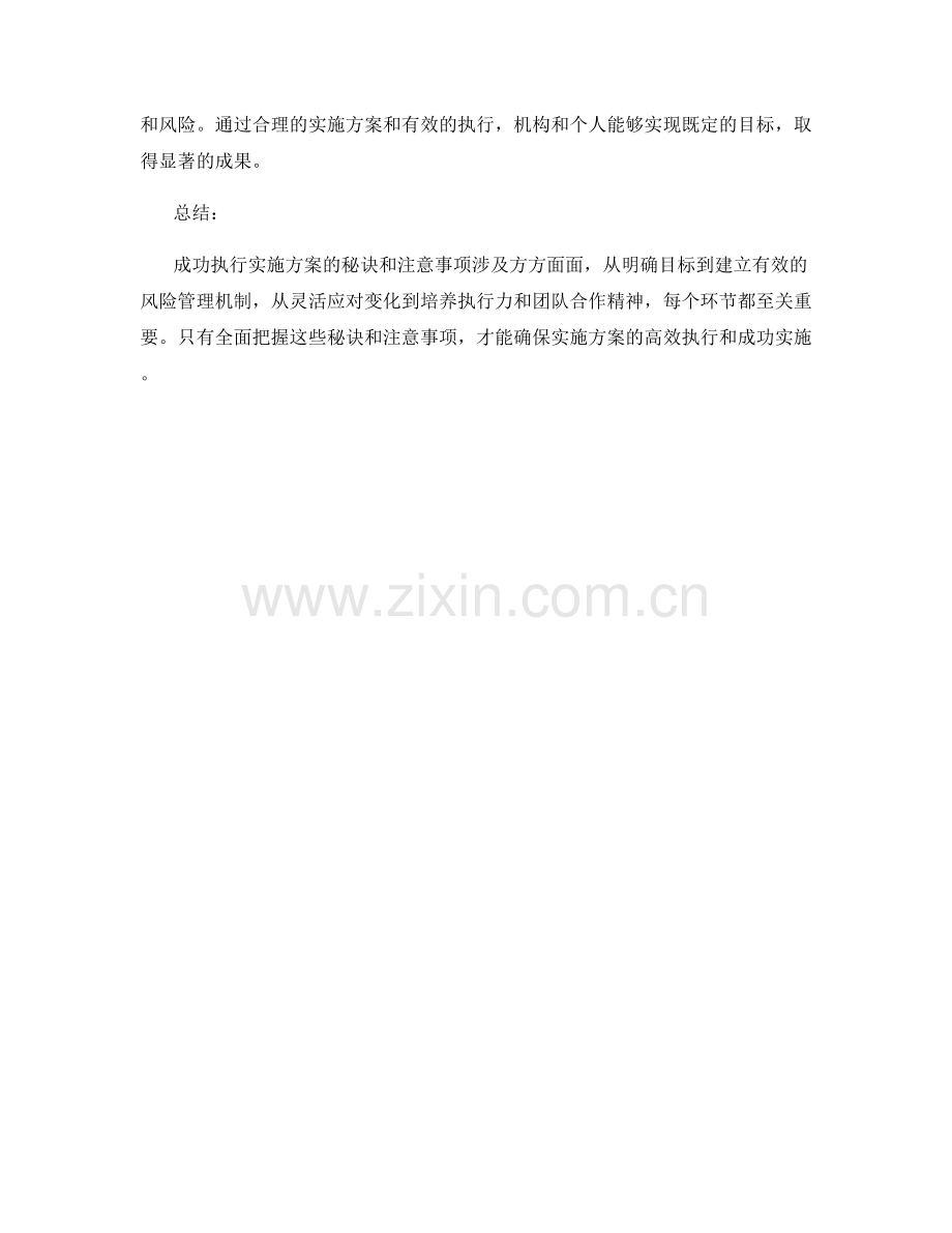 成功执行实施方案的秘诀和注意事项.docx_第3页