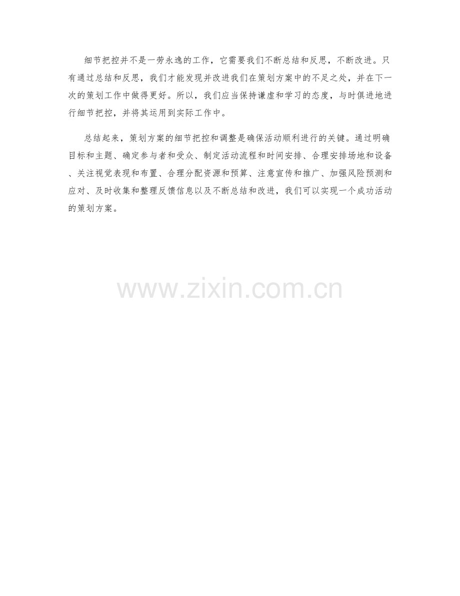 策划方案的细节把控与调整.docx_第3页