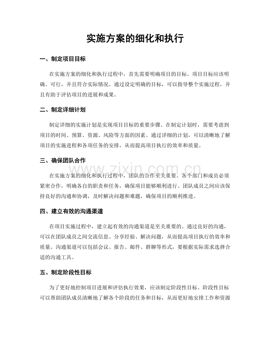 实施方案的细化和执行.docx_第1页