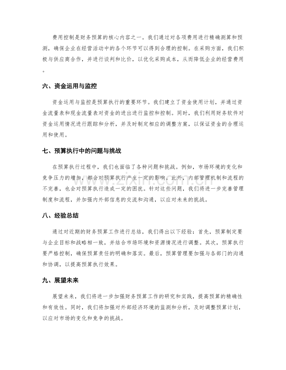 财务预算工作总结.docx_第2页