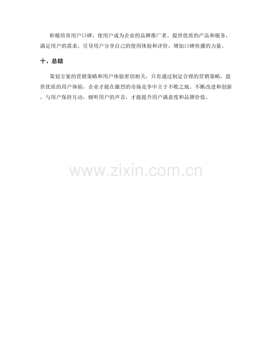 策划方案的营销策略与用户体验.docx_第3页