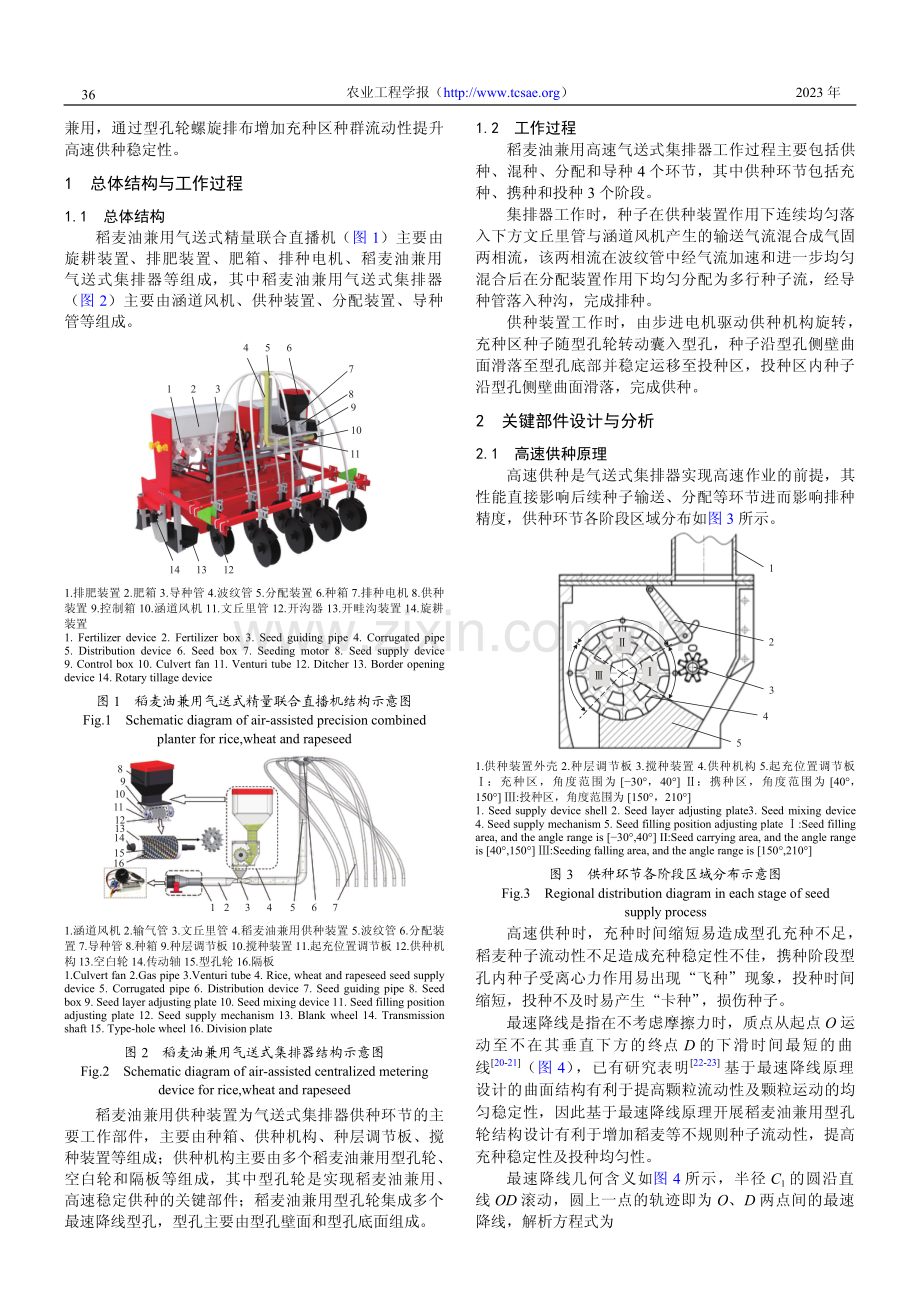 稻麦油兼用高速气送式集排器型孔轮设计与试验.pdf_第2页