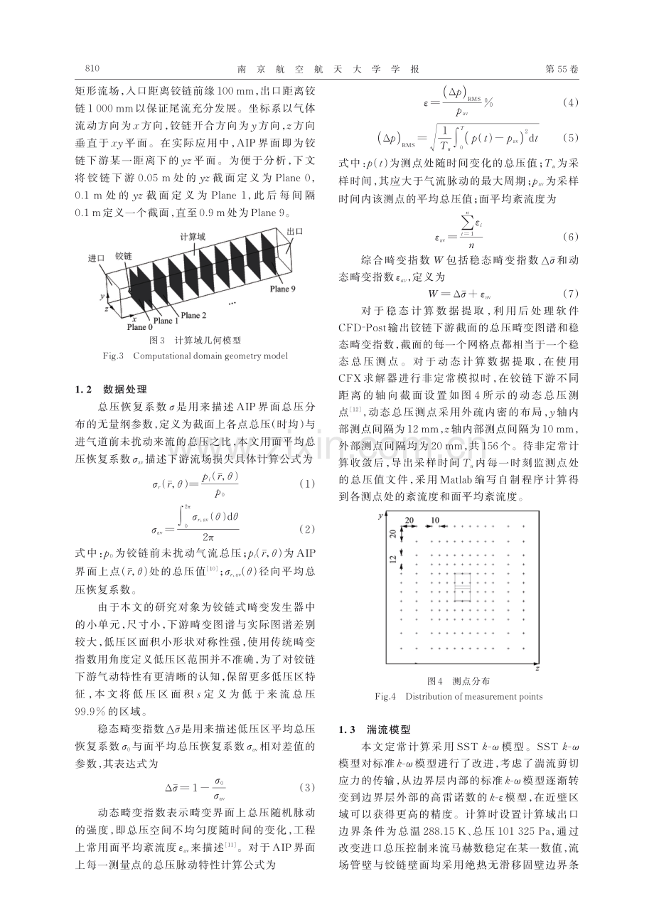 带锯齿边缘的铰链式畸变单元气动特性研究.pdf_第3页