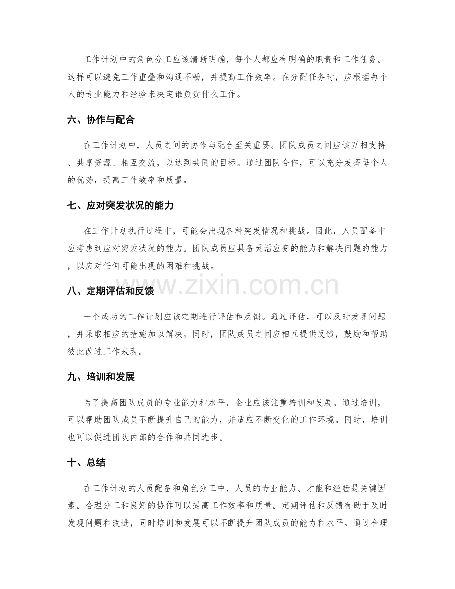 工作计划的人员配备和角色分工.docx_第2页