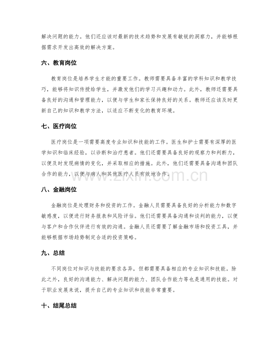 岗位职责的知识与技能要求.docx_第2页