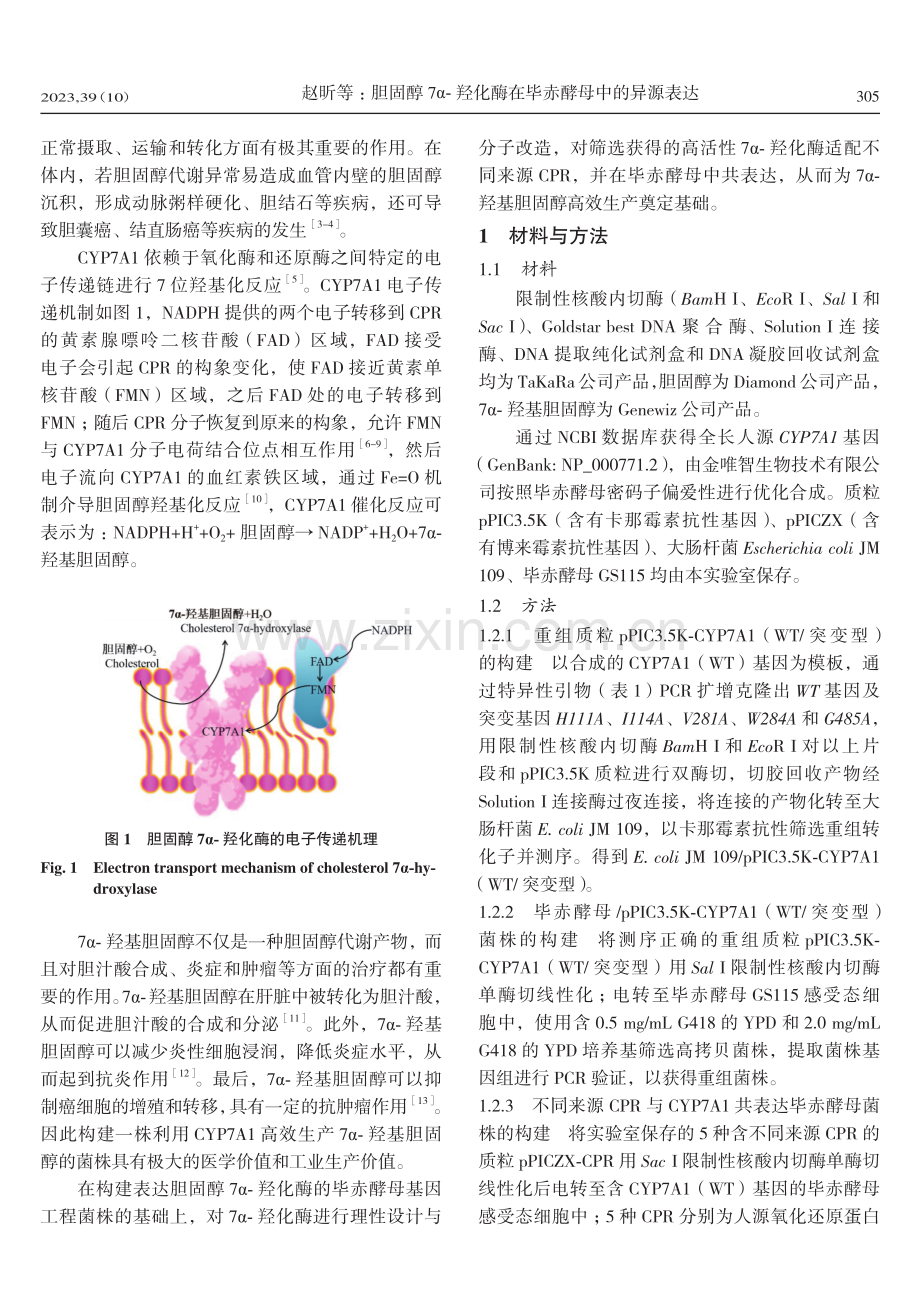 胆固醇7α-羟化酶在毕赤酵母中的异源表达.pdf_第2页